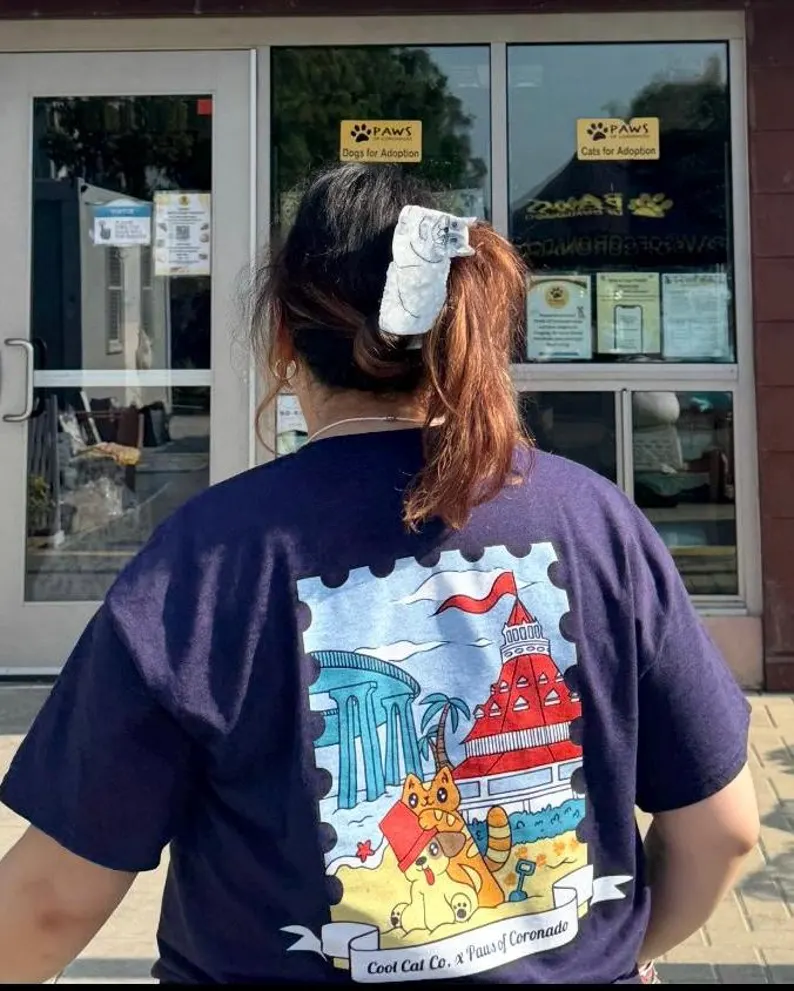 Coronado Rescue Tee — Paws of Coronado × Cool Cat Co.